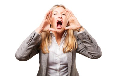 bağırarak güzel kadın kıdemli