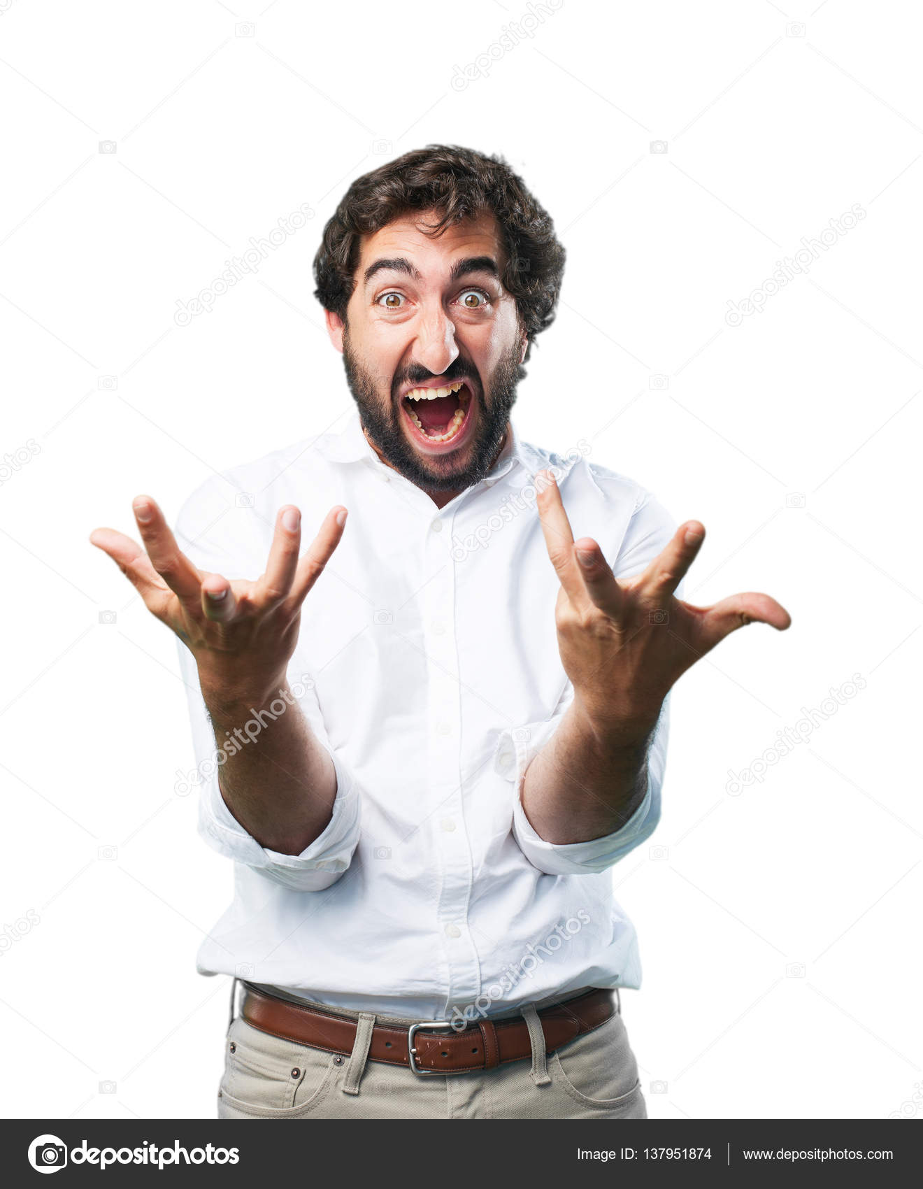 Young funny man with angry expression Stock Photo by ©kues 137951874 Young funny man with angry expression Stock Photo by ©kues 137951874