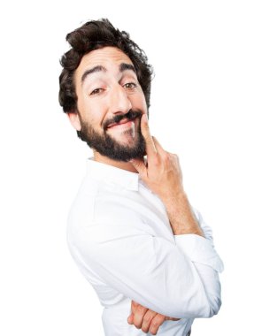 düşünme genç komik adam