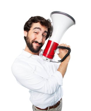 megafon ile komik delikanlı