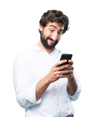 cep telefonu ile komik delikanlı