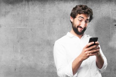 cep telefonu ile komik delikanlı