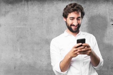 cep telefonu ile komik delikanlı