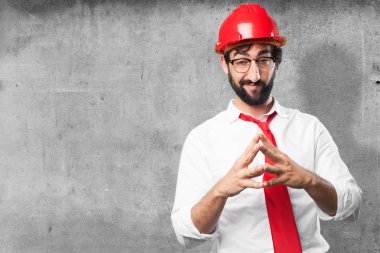 bir şeyler planlıyor genç komik mimar