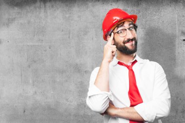 düşünme genç komik mimar