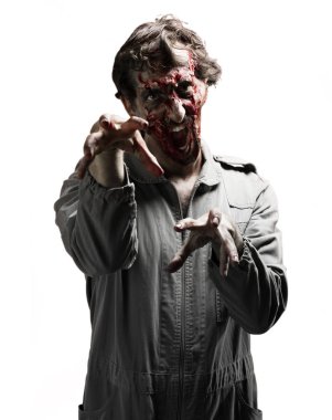 Zombi adam çığlık 