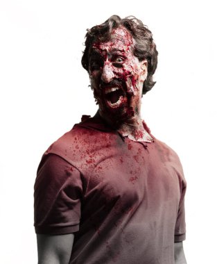 Zombi adam çığlık 