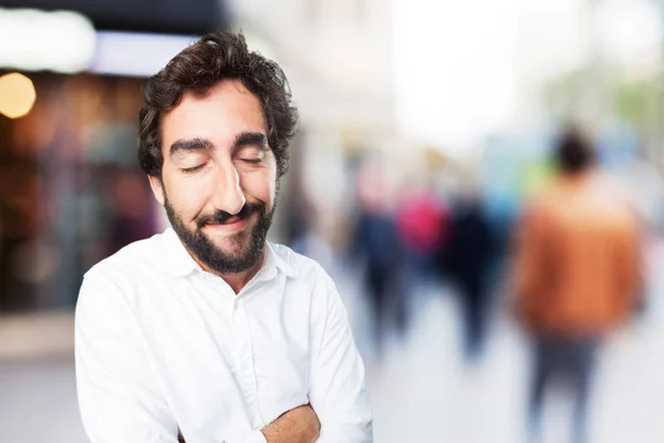 Jovem engraçado homem — Fotografia de Stock