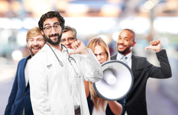 Funny mladí lékaři — Stock fotografie