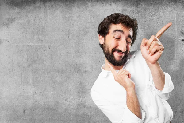 Joven divertido hombre bailando — Foto de Stock