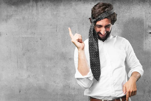 Young funny man dancing — Stock Photo, Image