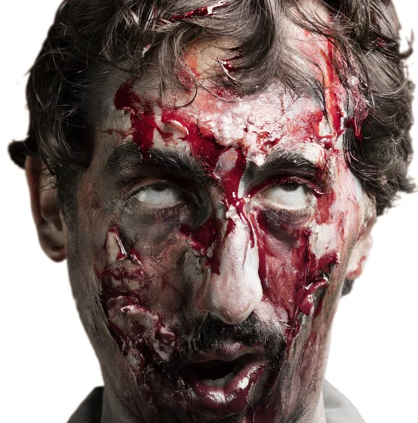 Terrible zombie homme — Photo