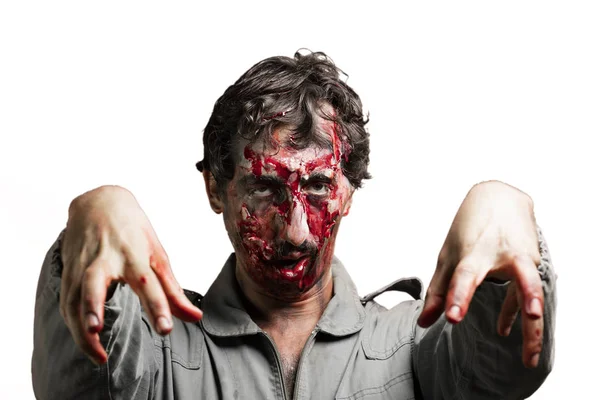 Verschrikkelijke zombie man — Stockfoto