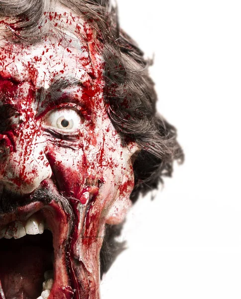 Visage sanglant de zombie — Photo