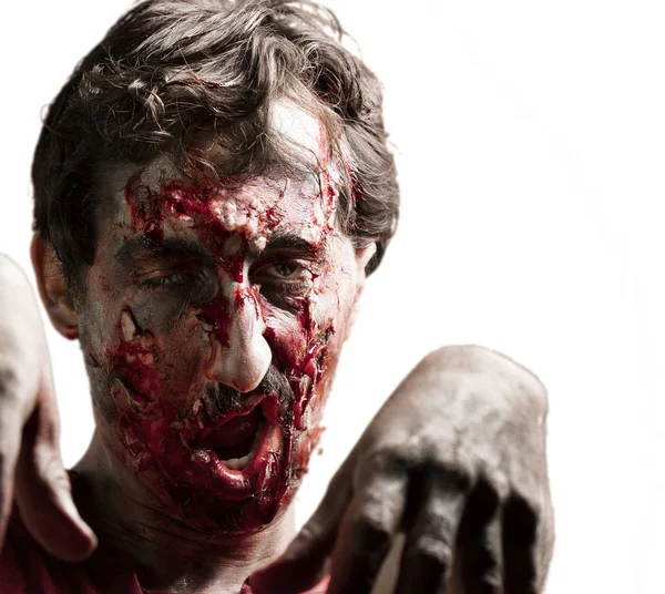 Terrible zombie homme — Photo
