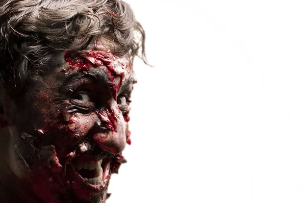 Ritratto uomo zombie — Foto Stock