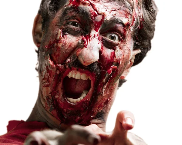 Ritratto uomo zombie — Foto Stock