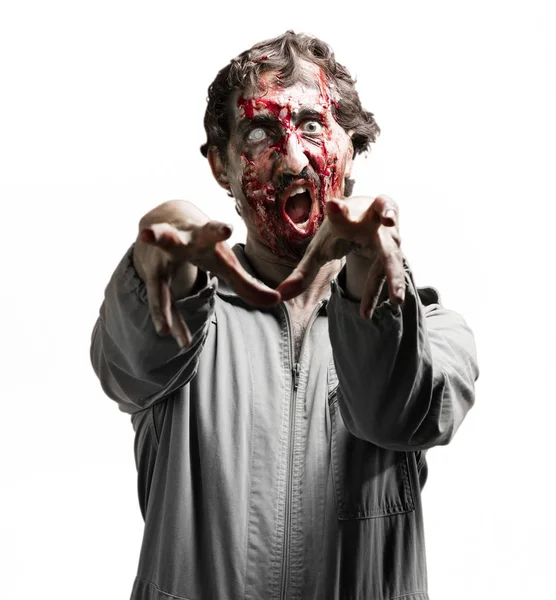 Zombie man portret — Stockfoto