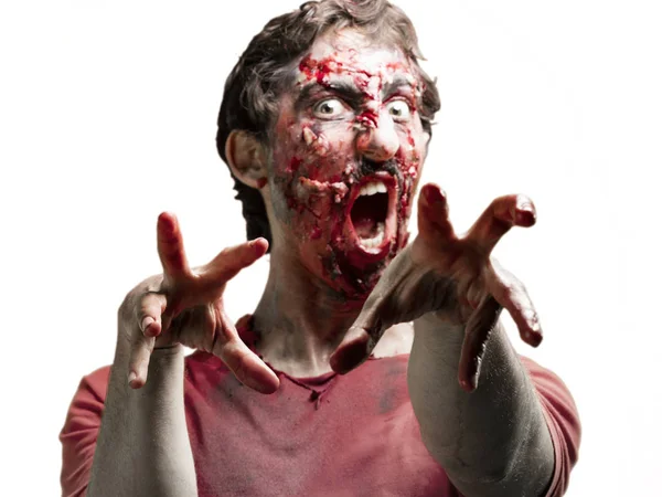 Hombre zombi retrato — Foto de Stock