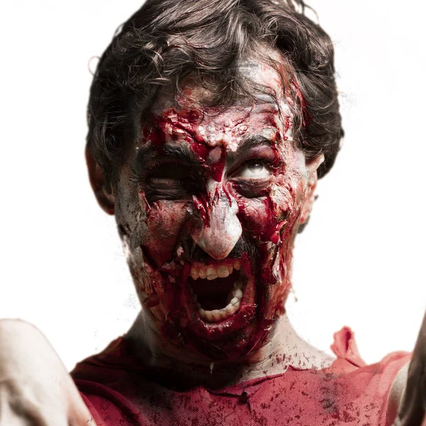 Ritratto uomo zombie — Foto Stock