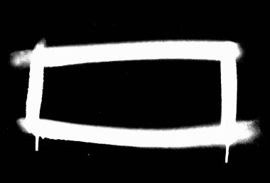 Beyaz sprey sembol siyah arka plan