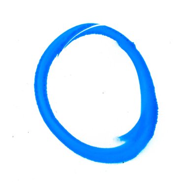 Beyaz arka plan mavi sprey sembolü