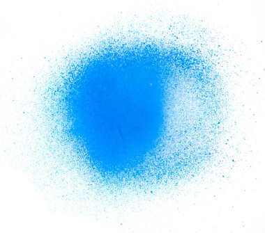 Beyaz arka plan mavi sprey sembolü