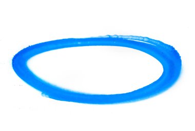 Beyaz arka plan mavi sprey sembolü