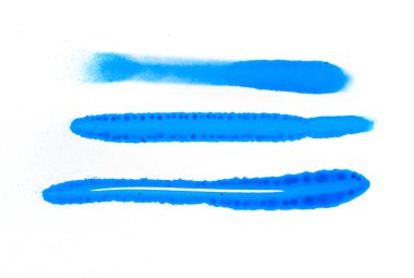 Beyaz arka plan mavi sprey sembolü