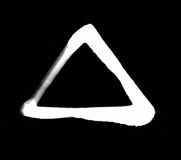黒の背景に白のスプレー シンボル — ストック写真