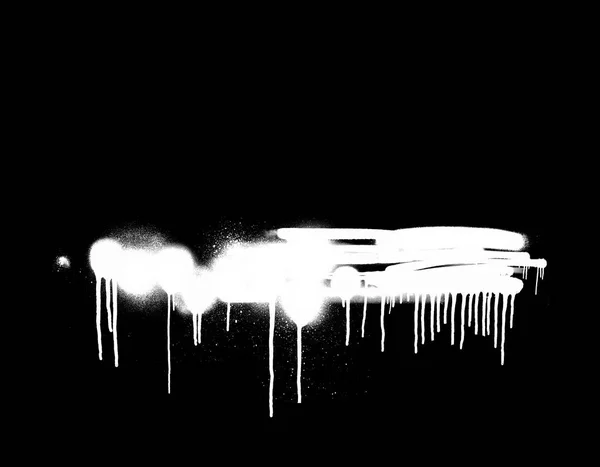 White spray symbol against black background — Stock Photo, Image