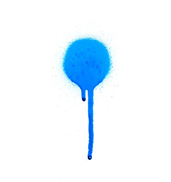 Símbolo de spray azul sobre fondo blanco — Foto de Stock