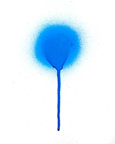 Símbolo de spray azul sobre fondo blanco — Foto de Stock