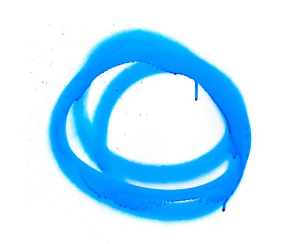 Simbolo spray blu sullo sfondo bianco — Foto Stock
