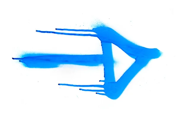 Symbool van de blauwe spray tegen witte achtergrond — Stockfoto