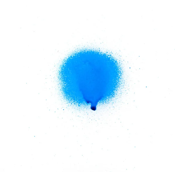 Beyaz arka plan mavi sprey sembolü — Stok fotoğraf