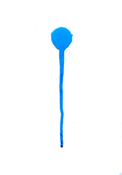 Símbolo de pulverização azul contra fundo branco — Fotografia de Stock