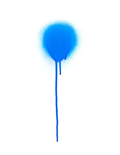 Blue spray symbol against white background — Stock Photo, Image