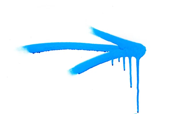 Beyaz arka plan mavi sprey sembolü — Stok fotoğraf