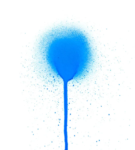 Símbolo de spray azul sobre fondo blanco — Foto de Stock