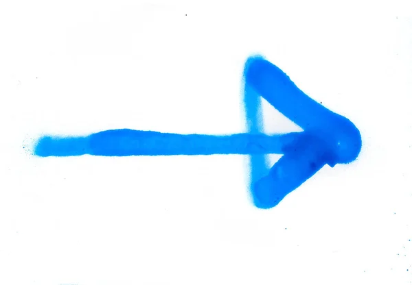 Синий спрей символ на белом фоне — стоковое фото