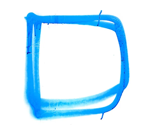 Spray niebieski symbol na białym tle — Zdjęcie stockowe