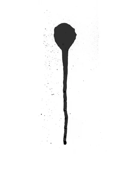 Simbolo spray nero sullo sfondo bianco — Foto Stock