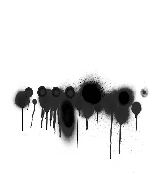 Negro spray símbolo sobre fondo blanco — Foto de Stock