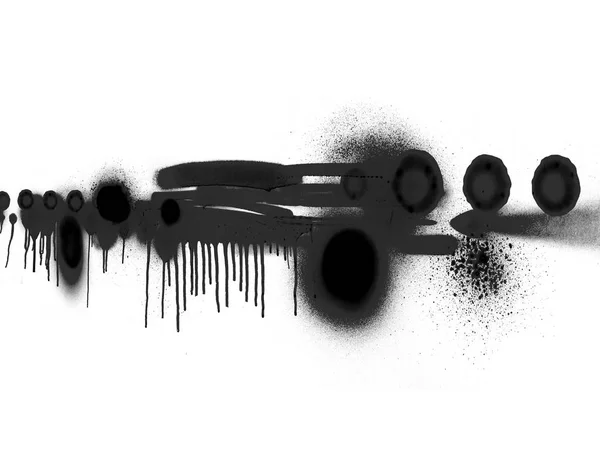 Чорний символ спрею на білому тлі — стокове фото