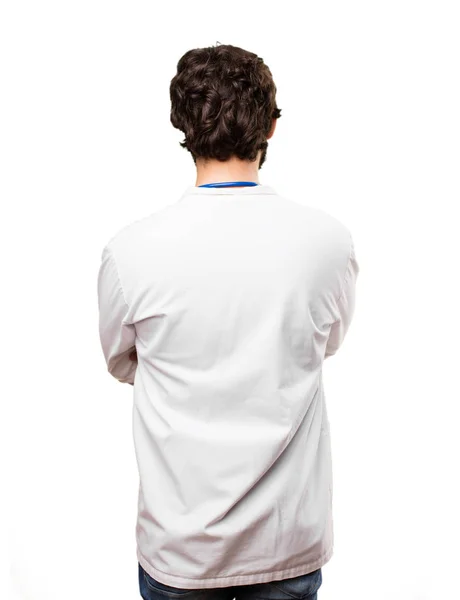 Young doctor man back — Stock Photo, Image