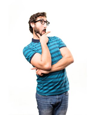 düşünme genç serin adam