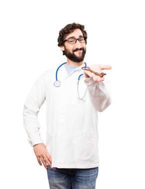 genç doktor adam ile eski anahtar