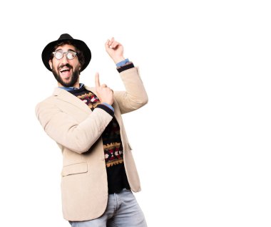 Genç serin hipster dans