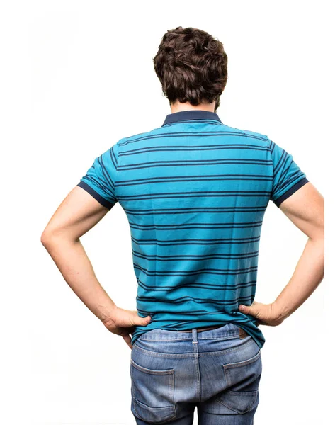 Young cool man back — Stock Photo, Image